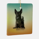 Dutch Shepherd - Dutchie Keramisch Ornament (Rechts)