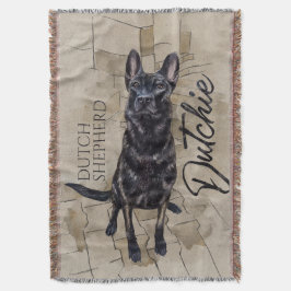 Dutch Shepherd - Nederlandse illustratie Deken
