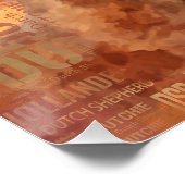 Dutch Shepherd - Nederlandse illustratie Perfect Poster (Hoek)