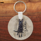 Dutch Shepherd - Nederlandse illustratie Sleutelhanger (Voorkant)