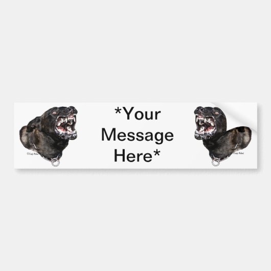 Dutch Shepherd Police Dog bumpersticker (Voorkant)