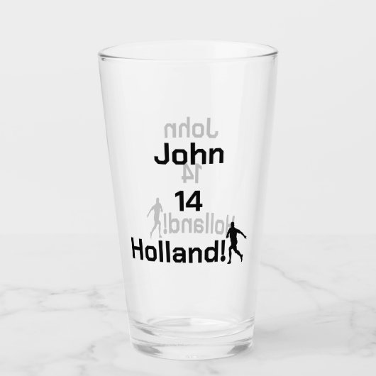Dutch Soccer, aanpasbaar Glas (Voorkant)
