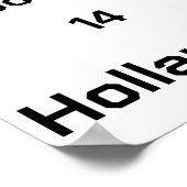 Dutch Soccer, aanpasbaar Poster (Hoek)