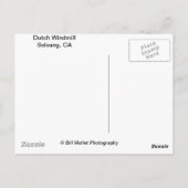 Dutch Windmill, Solvang CA Briefkaart (Achterkant)