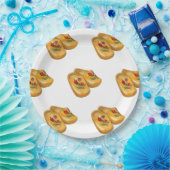 Dutch Wooden Shoes with Tulips, Klompen, Holland Papieren Bordje (Feest)