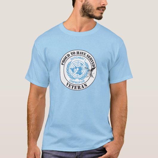 Dutchbat 1 UNPROFOR Veteraan T-shirt (Voorkant)
