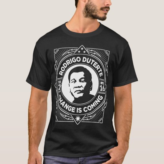 Duterte voor President T-shirt (Voorkant)
