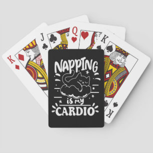 Dutten Is Mijn Cardio Eenvoudig Grappig Kat Design Pokerkaarten