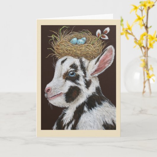 Dutton la carte bébé chèvre (Fleur jaune)