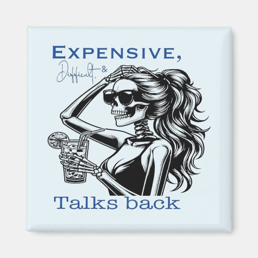 Duur, Moeilijk en Praten Terug Magneet (Voorkant)