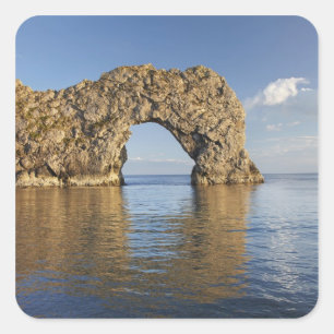 Duur van de deur, Jurassic Coast World Heritage 2 Vierkante Sticker
