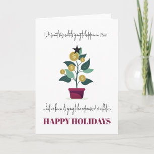 Duurzaam jaar Funny Sarcastic kerstkaart Kaart