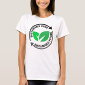 Duurzaam leven, duurzame toekomst.w t-shirt (Voorkant)