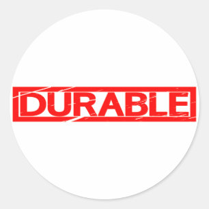 Duurzaam stempel ronde sticker