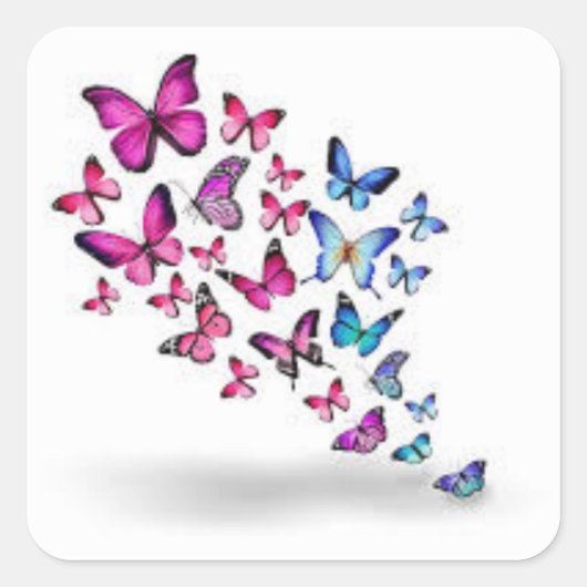 Duurzaam & weerbestendig vierkante sticker (Voorkant)