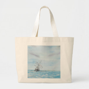 Duurzaamheid gevangen door het Antarctische ijs. S Grote Tote Bag