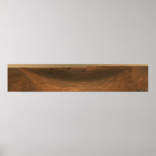 Duurzaamheid van de botsingskrater op het oppervla poster