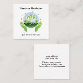 Duurzaamheid Vierkante Visitekaartje