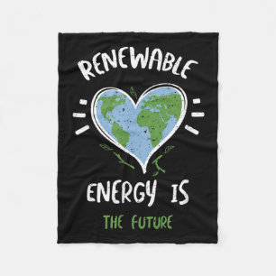 Duurzame energie is t... fleece deken