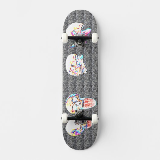 Duurzame krijt skateboard (Voorkant)