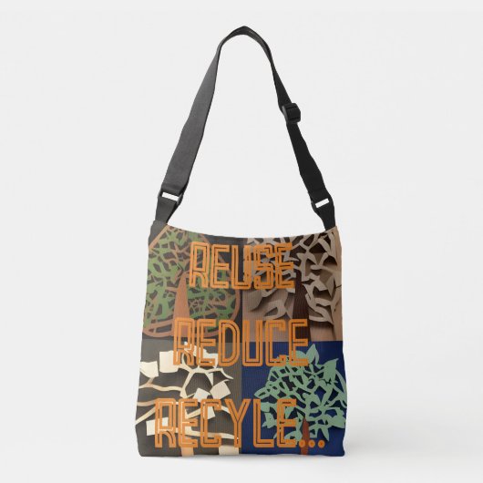 Duurzame Shopper Crossbody Bag Tas (Voorkant)