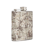 Duurzame stijl Digitaal Camouflage Decor Heupfles (Rechts)