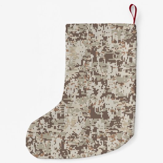 Duurzame stijl Digitaal Camouflage Decor Kleine Kerstsok (Achterkant)