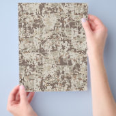Duurzame stijl Digitale Camouflage Beige Decor Flyer (Hand)