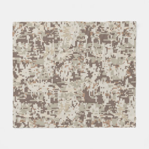 Duurzame stijl Digitale Camouflage Pixels Decor Fleece Deken
