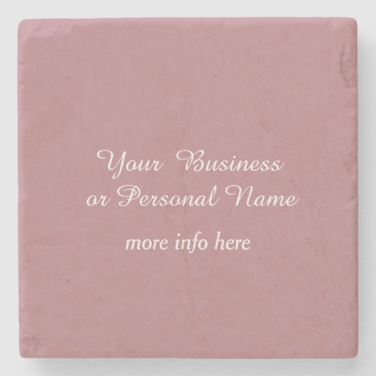 Duurzame vaste roos stenen onderzetter (Voorkant)