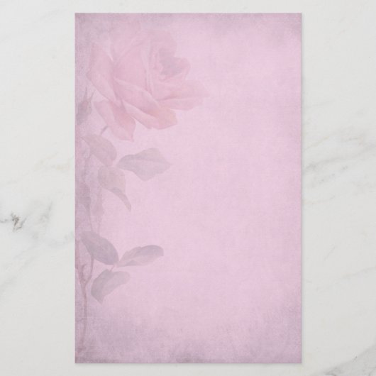  duusky roze rozenpapier briefpapier (Voorkant)