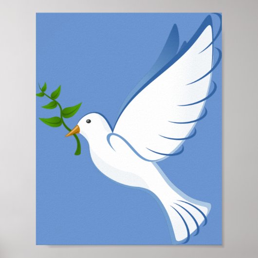 duve peace fly branch poster (Voorkant)
