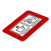 Duw Button, ontvang Bacon Magneet (Linkerzijde)