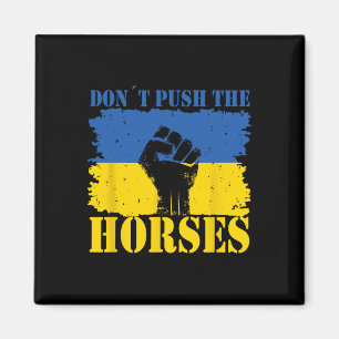 Duw de paarden niet - Grappige Meme Quote voor Sar Magneet