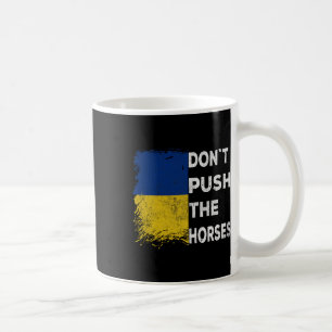 Duw de paarden niet Oekraïne Vlag 1 Koffiemok