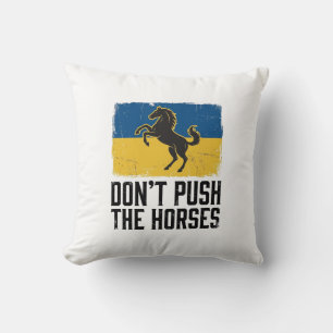 Duw de paarden niet Vintage paard Kussen