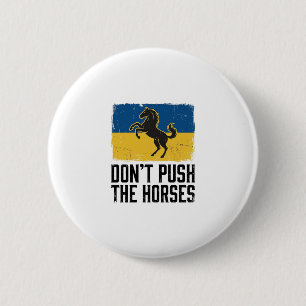 Duw de paarden niet Vintage paard Ronde Button 5,7 Cm