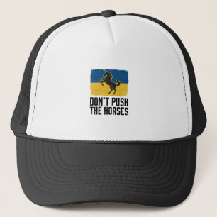 Duw de paarden niet Vintage paard Trucker Pet