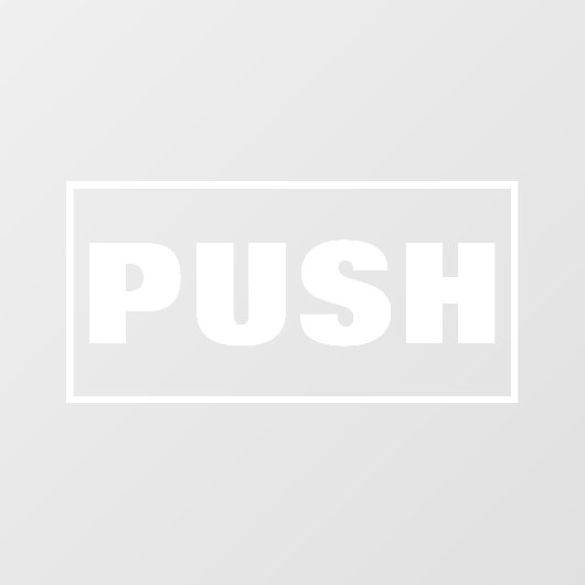 Duw deurteken, raamsticker (Vel)