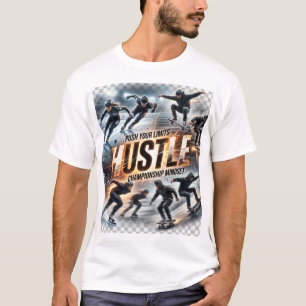 Duw je grenzen HUSTLE Kampioensmentaliteit T-shirt