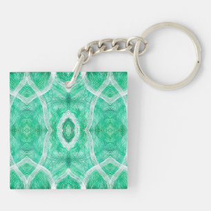 Duw Lichtgroene Abstracte Aquarel Kunst Sleutelhanger