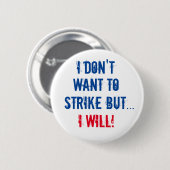 Duw me niet ronde button 5,7 cm (Voorkant /achterkant)