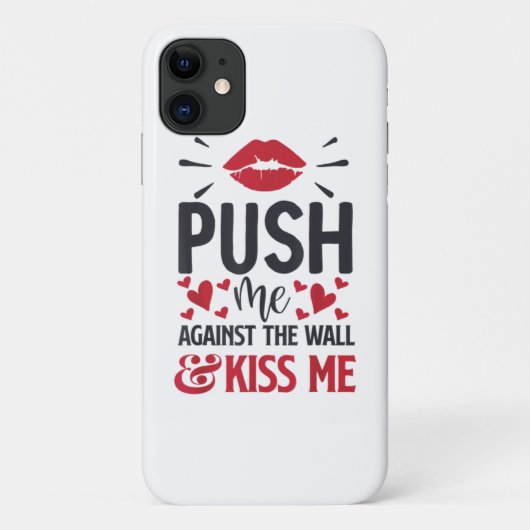 Duw me tegen de muur Kus me Classic Case-Mate iPhone Case (Achterkant)