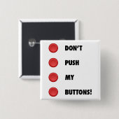 Duw mijn Buttonnen niet! Vierkante Button 5,1 Cm (Voorkant /achterkant)