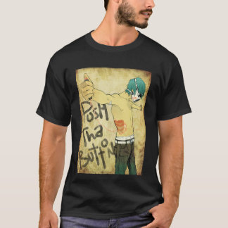Duw op de Button T-shirt
