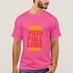 Duw op de trekbenen. Grappig humor Gym Fitness Des T-shirt