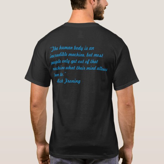 Duw uw op uw shirt voor een gemoedswerkout (Achterkant)