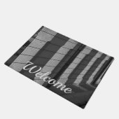Duwlicht en schaduw Grijsdoormat Deurmat (Schuin)