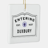 Duxbury MA Entrée panneau en céramique ornement (Droite)