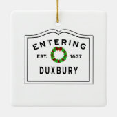 Duxbury MA Entrée panneau en céramique ornement (Dos)